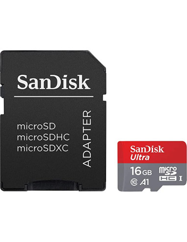 Micro SDHC Ultra Memory Card (with Adapter) - UHS-I - 98Mb/S - SANDISK