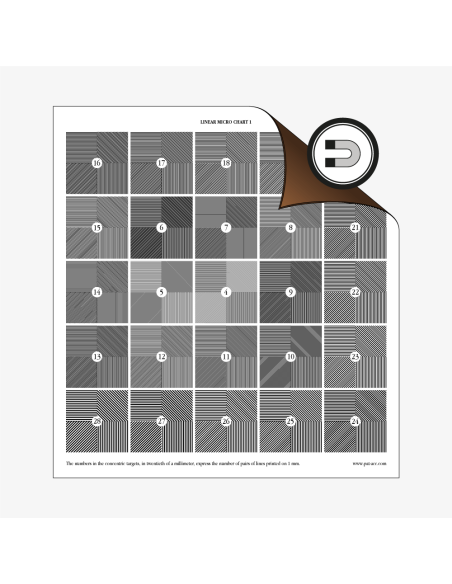 Pat accessories - mire linear micro 1 - 27 x 29 cm - Caméra