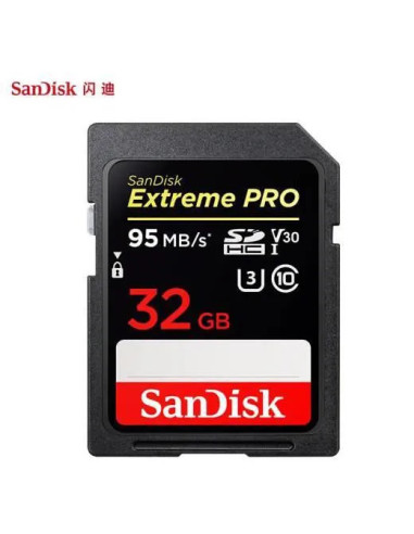 SDHC Memory Card - 32Gb - 95/90 mb/S - SANDISK Extreme Pro