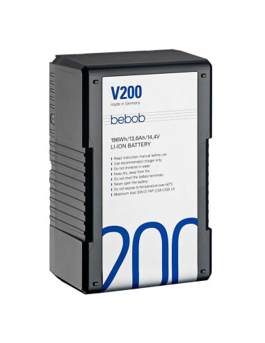 BEBOB V200 V-Mount Li-Ion Batterie 14.4V / 196Wh