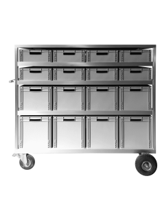 Cinefactory - roulante stock de face 16 bacs / 60x40 (lxl) - Roulantes - Cinéfactory