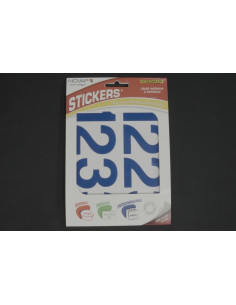 Adhesive Number 60 mm Blue