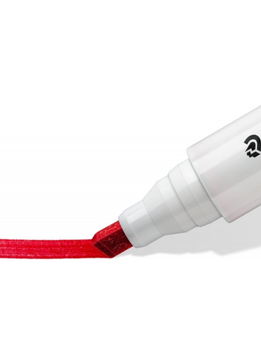 Marqueur biseaute soluble staedtler rouge - Papeterie - Consommables