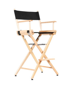 Fauteuil maquillage FILMCRAFT - couleur bois (hauteur d'assise : 74 cm) - Iconiques du Cinéma