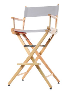 Fauteuil maquillage FILMCRAFT - couleur bois (hauteur d'assise : 74 cm) - Iconiques du Cinéma 2