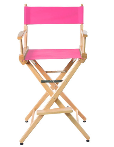 Fauteuil maquillage FILMCRAFT - couleur bois (hauteur d'assise : 74 cm) - Iconiques du Cinéma