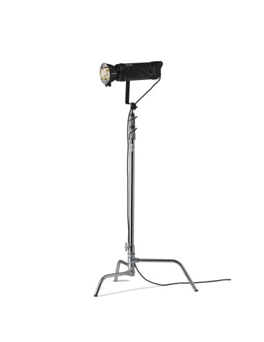 KUPO - C Stand 40" Chrome - Trépied 3 sections 134 à 323 cm - Base acier et verrouillage breveté