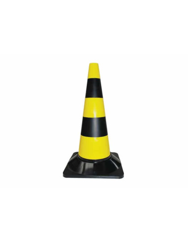 Cône De Signalisation Jaune Et Noir 75Cm