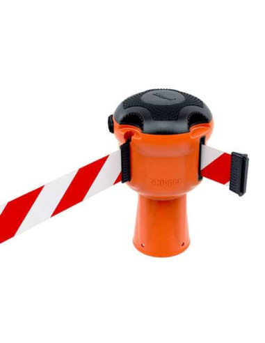 Sur-Cone Derouleur Orange Rubalise 9M Rouge Et Blanche