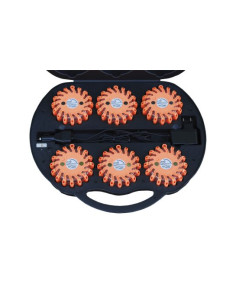 Valise 6 spiraled avec chargeur secteur et cordon allume cigare