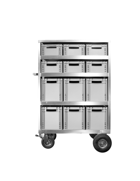 Cinecart - roulante de face 12 bacs - Roulantes - Cinéfactory