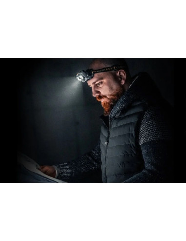 Ledlenser HF8R Work – Lampe frontale rechargeable – 1600 lumens – IP68 – faisceau adaptatif - adaptive light beam - Sécurité