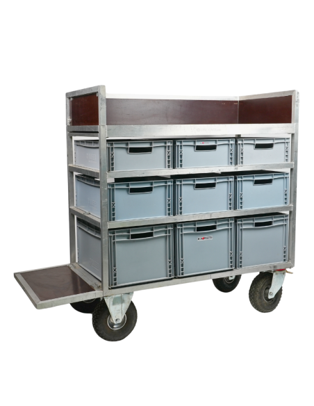 X-large control room rolling cart 9 trays large - Location Regie