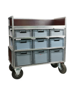 X-large control room rolling cart 9 trays large - Location Regie 2