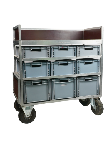 X-large control room rolling cart 9 trays large - Location Regie