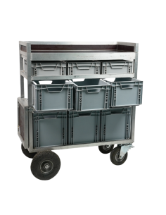 Medium control room rolling cart 9 trays - Location Regie 2