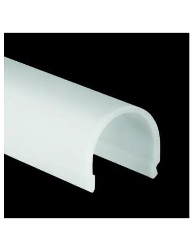 LEDBOX - Plastic cover - 1/2 round diffusing Milky - 2 metres - M-Line