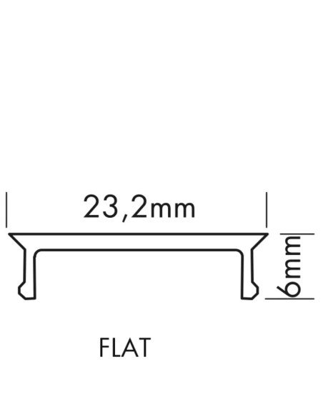 LEDBOX - Plastic cover - Flat diffusing Milky - 2 metres - M-Line - Lamps, Lighting