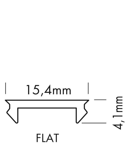 LEDBOX - Capot Plastique - Plat diffusant - 2 mètres - S-Line - Lampes et éclairage