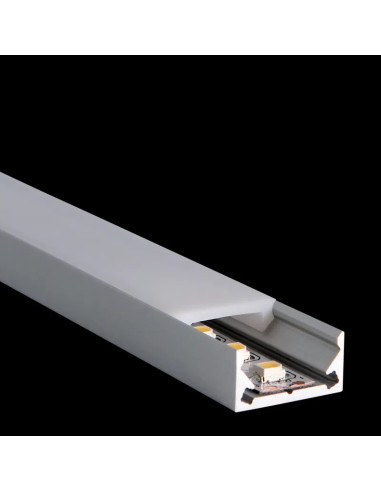 Ledbox - profilé alu - 2 mètres - s-line low - Lampes et éclairage - Lumière