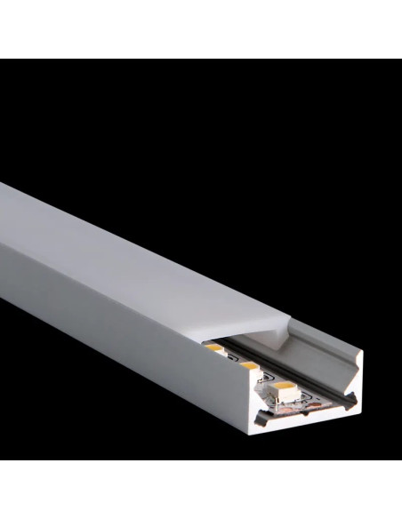 Ledbox - profilé alu - 2 mètres - s-line low - Lampes et éclairage - Lumière