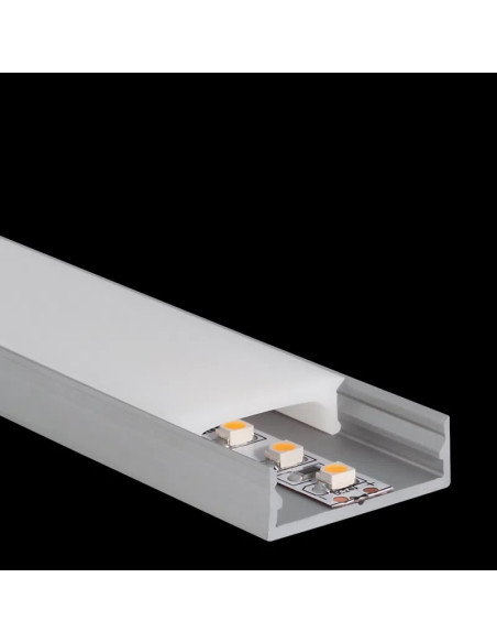 Ledbox - profilé alu - 2 mètres - m-line extra low - Lampes et éclairage - Lumière