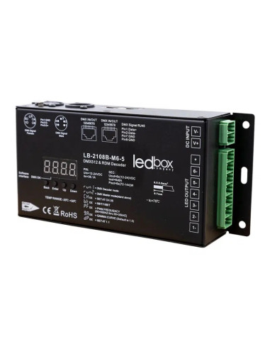 LEDBOX - Led Driver - 1 Output RGBWWA - DMX controllable - 6 x 6A - Lamps, Lighting