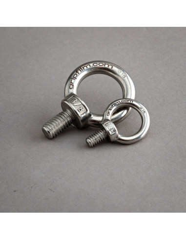 Grip film - 1/4 - 3/8 STAINLESS STEEL EYE BOLT SET