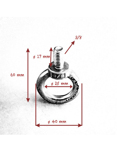 Grip film - 3/8-16 STAINLESS STEEL EYE BOLT SET - Outillages et Accessoires Caméra - Camera & Video