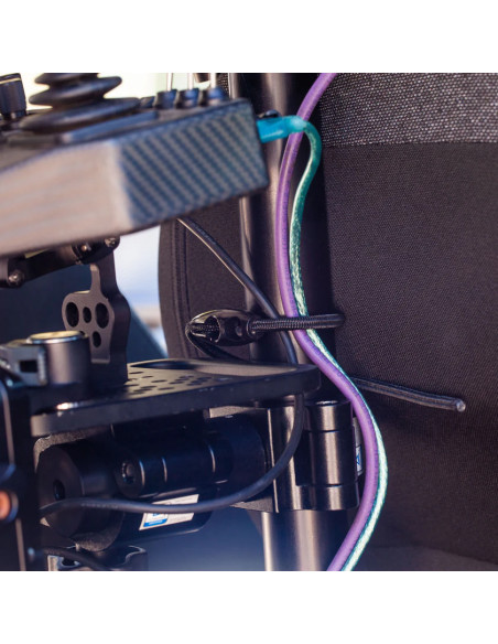 Grip film - 6mm BLACK ELASTIC CORD ADJUSTABLE CLIP SET - Outillages et Accessoires Caméra - Camera & Video