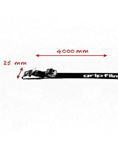 Grip film - 25mm - 4m LENGTH BLACK STRAP - Outillages et Accessoires Caméra - Camera & Video