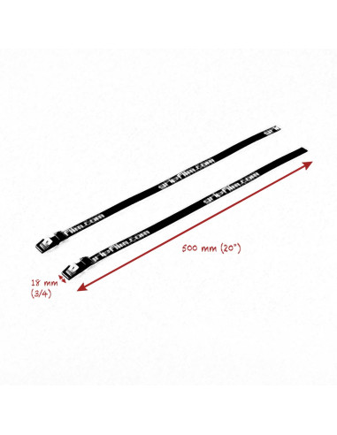 Grip film - 18mm 500mm LENGTH BLACK STRAP SET - Outillages et Accessoires Caméra - Camera & Video