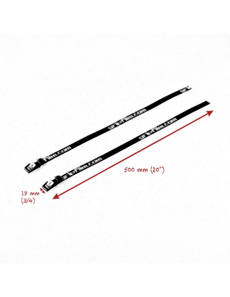 Grip film - 18mm 500mm LENGTH BLACK STRAP SET - Outillages et Accessoires Caméra - Camera & Video