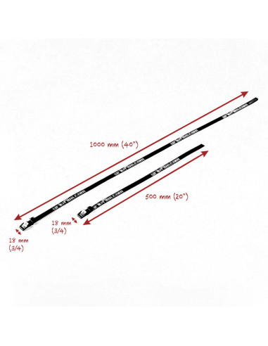 Grip film  - Set de Sangles Noires 18mm – Longueurs 500mm & 1000mm - Outillages et Accessoires Caméra - Caméra