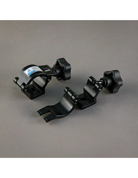 Grip film - Set de 2 Colliers de Serrage Demi-Circulaire Ø32–35 mm – Aluminium Noir Anodisé - Outillages et Accessoires Caméra -