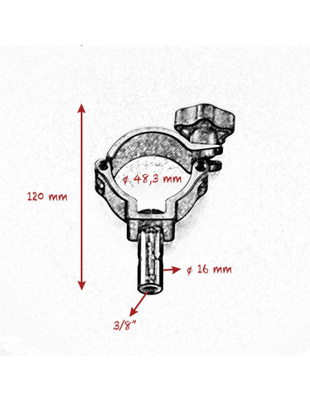 Grip film - 48.3mm (1" 1/2) - 16mm SCAFFOLD CLAMP SET - Outillages et Accessoires Caméra - Camera & Video