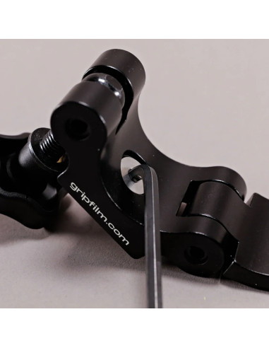 Grip film - Set de 2 Colliers de Serrage Demi-Circulaire Ø38–52 mm – Aluminium Noir, Charge Lourde - Outillages et Accessoires C