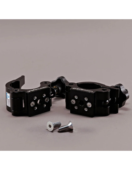 Grip film - Set de 2 Colliers de Serrage Demi-Circulaire Ø38–52 mm – Aluminium Noir, Charge Lourde - Outillages et Accessoires C