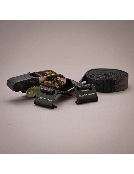 Grip film - 25mm (1”) BLACK CAR MOUNT RATCHET STRAP - Outillages et Accessoires Caméra - Camera & Video