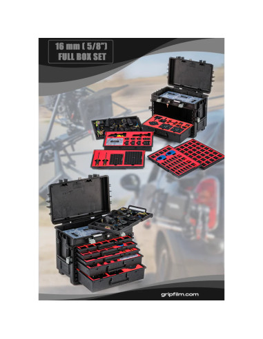 Grip film  - Coffret Complet 16mm (5/8") – Fixations Aluminium Couleurs - Outillages et Accessoires Caméra - Caméra