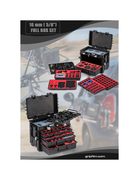 Grip film  - Coffret Complet 16mm (5/8") – Fixations Aluminium Couleurs - Outillages et Accessoires Caméra - Caméra