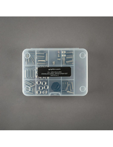 Grip film - 1/4 - 3/8 & M4 - M12 STAINLESS STEEL GRUB SCREW SET - Outillages et Accessoires Caméra - Camera & Video