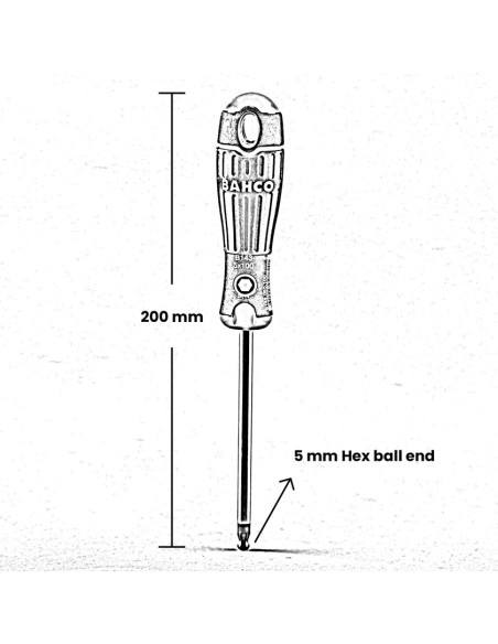 Grip film - 5mm HANDLE HEX BALL END ALLEN KEY WRENCH - Outillages et Accessoires Caméra - Camera & Video