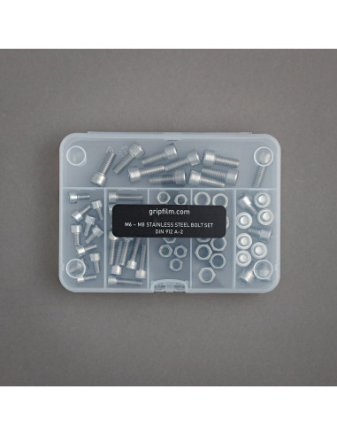 Grip film  - Kit de Visserie Inox M6 / M8 – 60 Pièces avec Boîte de Rangement - Outillages et Accessoires Caméra - Caméra