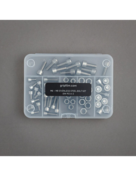 Grip film  - Kit de Visserie Inox M6 / M8 – 60 Pièces avec Boîte de Rangement - Outillages et Accessoires Caméra - Caméra