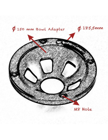 Grip film - 150mm BOWL ADAPTER - Outillages et Accessoires Caméra - Camera & Video