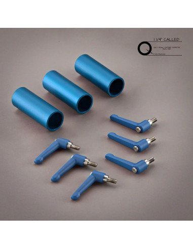 Grip film  - Kit Tube Aluminium 42 mm (1" 1/4) + Leviers de Serrage M8 Bleu – Set de 9 pièces - Outillages et Accessoires Caméra