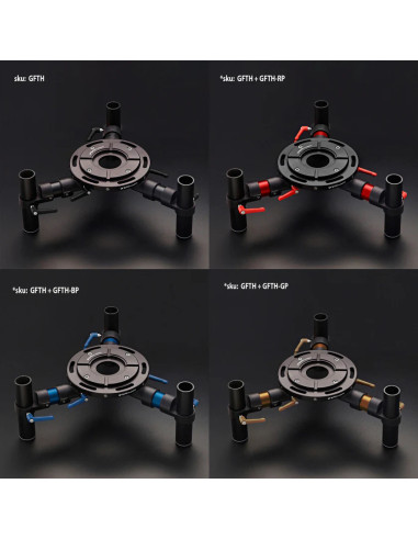 Grip film - 48.3mm (1"1/2) & M8 CLAMPING LEVER RED SET- Outillages et Accessoires Caméra - Camera & Video