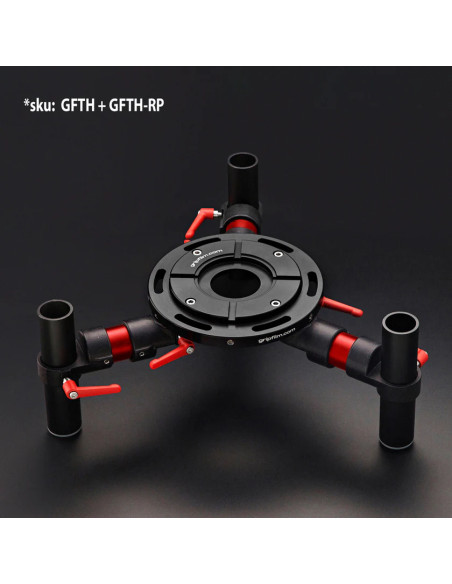 Grip film  - Kit de 3 Tubes Aluminium 48,3 mm (1" 1/2) + 6 Leviers de Serrage M8 Rouges – Set de 9 pièces - Outillages et Access