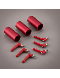 Grip film - 48.3mm (1"1/2) & M8 CLAMPING LEVER RED SET- Outillages et Accessoires Caméra - Camera & Video